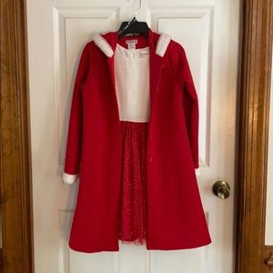 2 piece Girls Christmas dress - size 8 - NWT